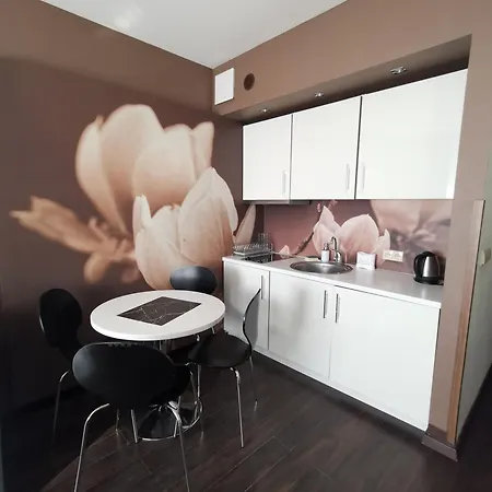 Prywatny Salon Z Aneksem Kuchennym, Sypialnia W Diva Lejlighed Kołobrzeg