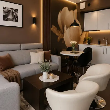 Prywatny Salon Z Aneksem Kuchennym, Sypialnia W Diva Lejlighed